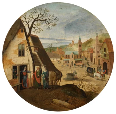 abel grimmer mary and joseph halting at an inn