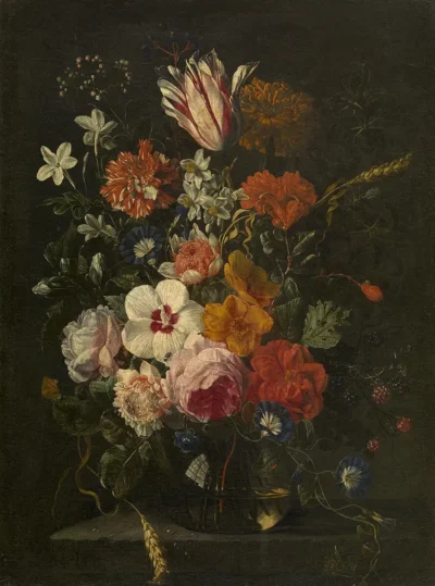 abraham mignon flowers in a vase