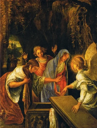 adam elsheimer the three marys at the tomb of christ