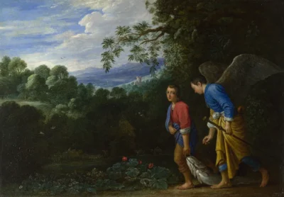 adam elsheimer tobias and the archangel raphael returning with the fish 1600sl