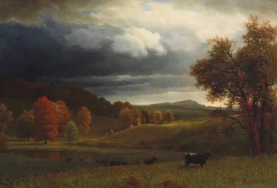 albert bierstadt autumn landscape the catskills