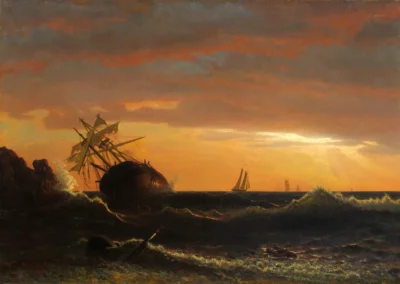 albert bierstadt beached ship 1859