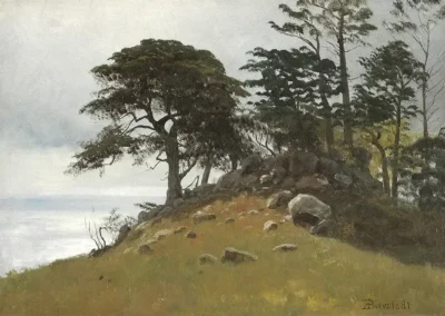 albert bierstadt cypress point, monterey