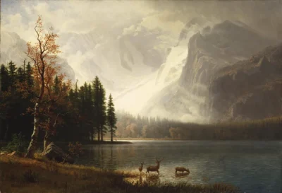 albert bierstadt estes park, colorado, whyte's lake