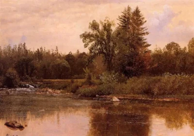 albert bierstadt landscape, new hampshire