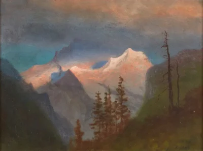 albert bierstadt landscape with mountains