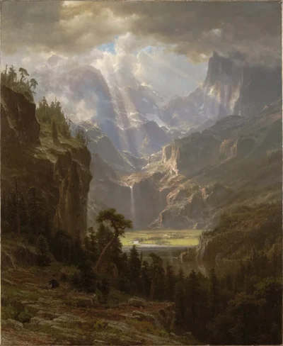 albert bierstadt rocky mountains, lander's peak 1863