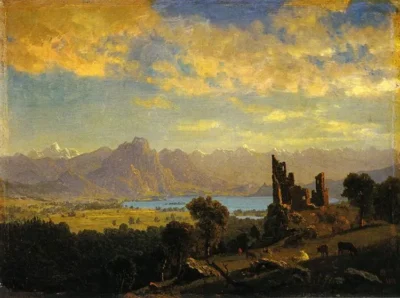 albert bierstadt scene in the tyrol 1854