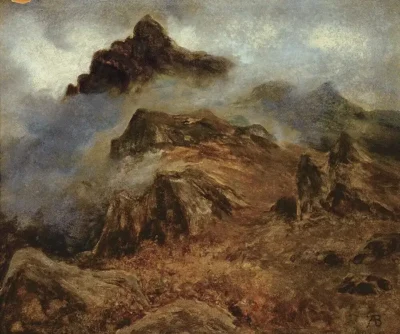 albert bierstadt study of rocky mountains