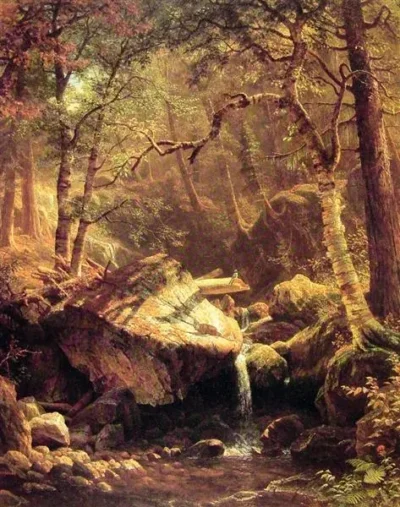 albert bierstadt the mountain brook 1863