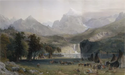 albert bierstadt the rocky mountains, lander's peak met