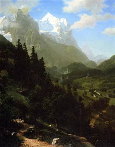 albert bierstadt the wetterhorn 1857