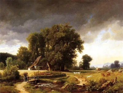 albert bierstadt westphalian landscape 1855