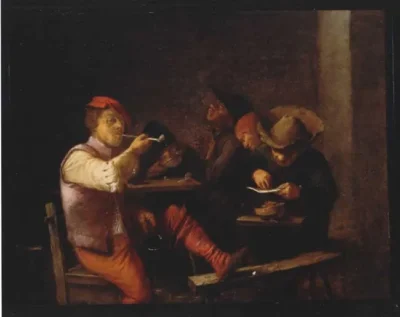 adriaen brouwer smokers in an inn
