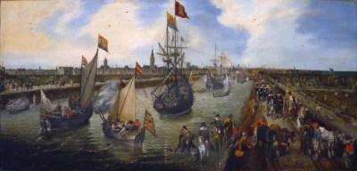 adriaen pietersz van de venne the port of middelburg