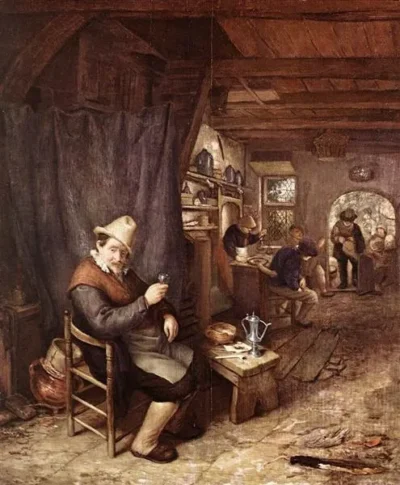 adriaen van ostade drinking peasant in an inn