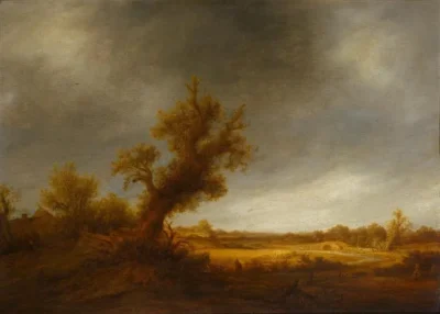 adriaen van ostade landscape with an old oak