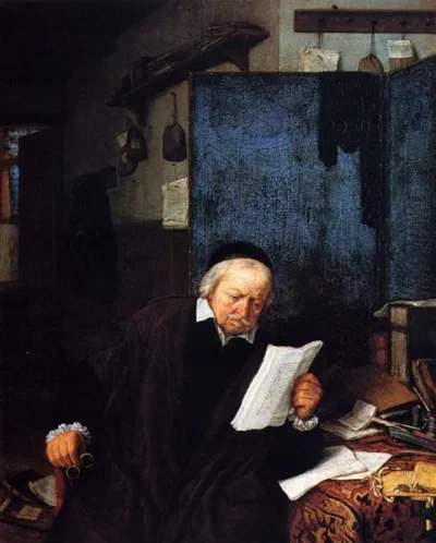 adriaen van ostade lawyer in his study