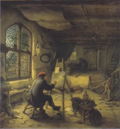 adriaen van ostade the painter in his workshop
