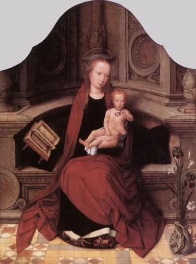 adrien isenbrandt virgin and child enthroned