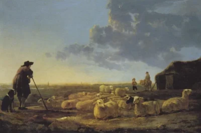 Aelbert Cuyp_Flock of Sheep at Pasture
