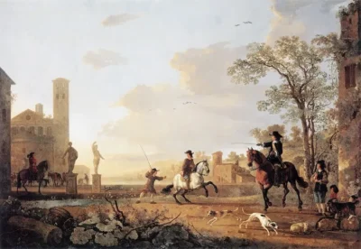 Aelbert Cuyp_Landscape with Horse Trainers