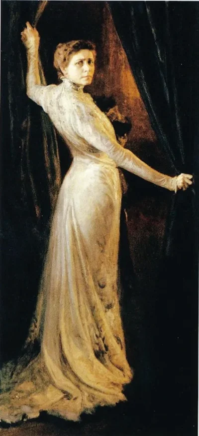 Albert Edelfelt_Actress Ida Aalberg (1857–1915) as the eponymous character in Henrik Ibsen's play Hedda Gabler
