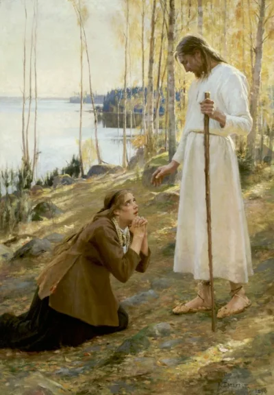 Albert Edelfelt_Christ and Mary Magdalene