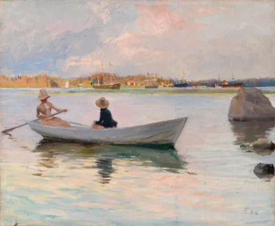 Albert Edelfelt_Girls in a Rowing Boat