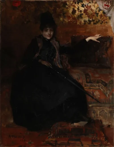 Albert Edelfelt_Lady in Black