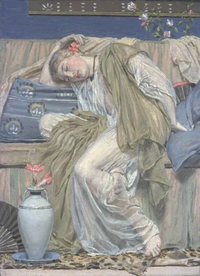 Albert Joseph Moore_A Sleeping Girl