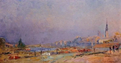 albert lebourg the banks of the seine at rouen