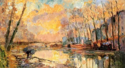 albert lebourg the canal at charenton
