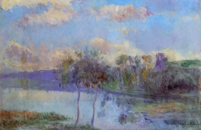 albert lebourg the pond at chalou moulineux near etampes