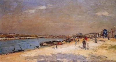 albert lebourg the port of bercy unloading the sand barges