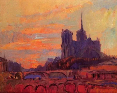 albert lebourg view of notre dame and the seine