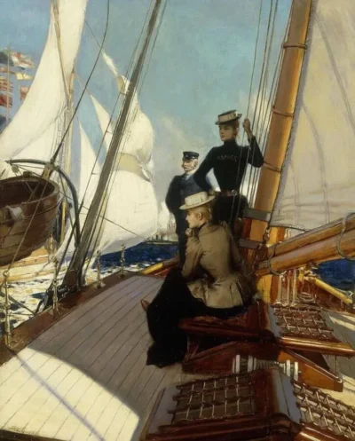 albert lynch an afternoon on a sailing boat