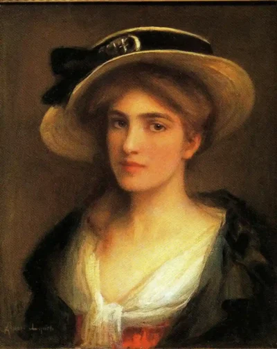 albert lynch young woman in a hat